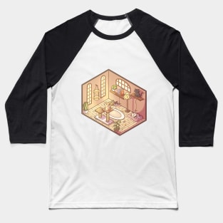 Isometric Cats Playground Baseball T-Shirt